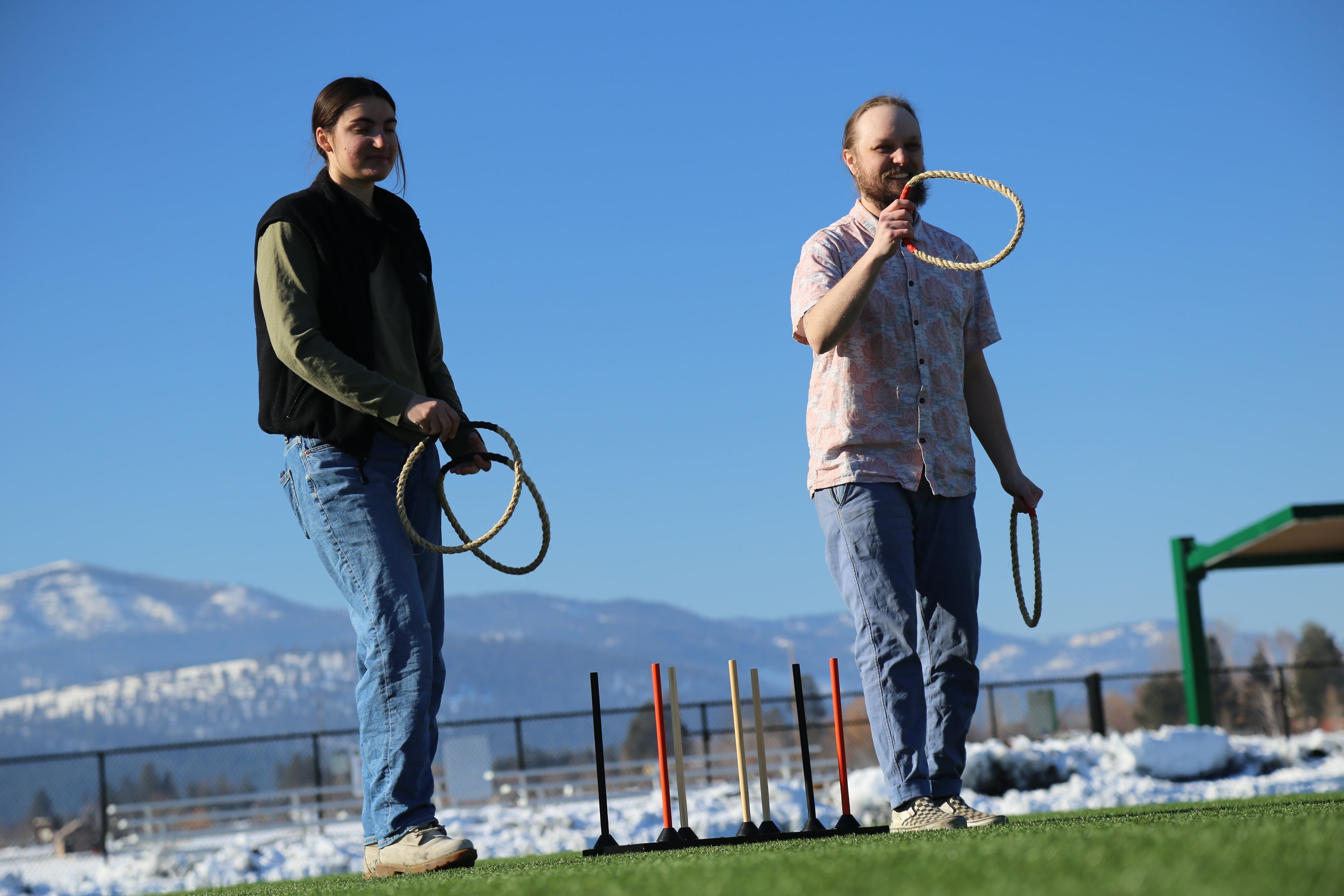 Throw casually with friends or compete in a tournament with Ringaard